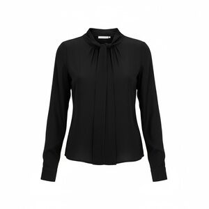 LEON MAX Silk Limited Edition Chic Designer Luxe Blouse | Size M | Retail $380